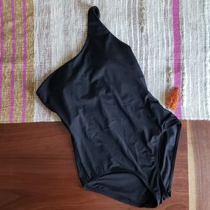 Andie Black one shoulder one-piece swimsuit